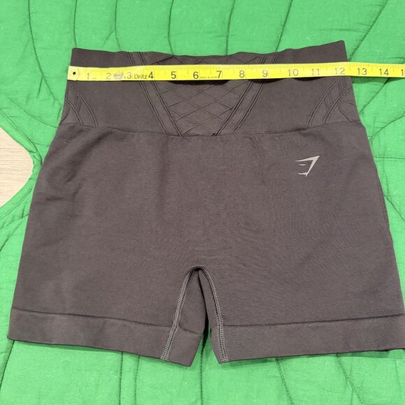 Gymshark Womens Medium Black Corset Seamless Shorts Bike Biker - Picture 4 of 7